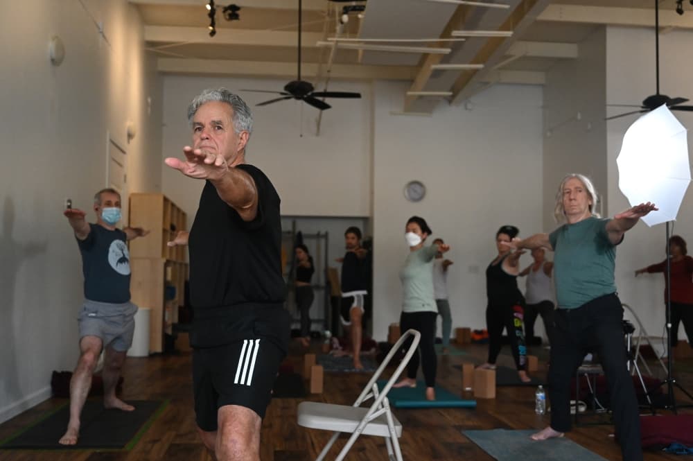 The yoga studio is located in the Anderson Mill neighborhood. (Leila Saidane/Community Impact Newspaper)