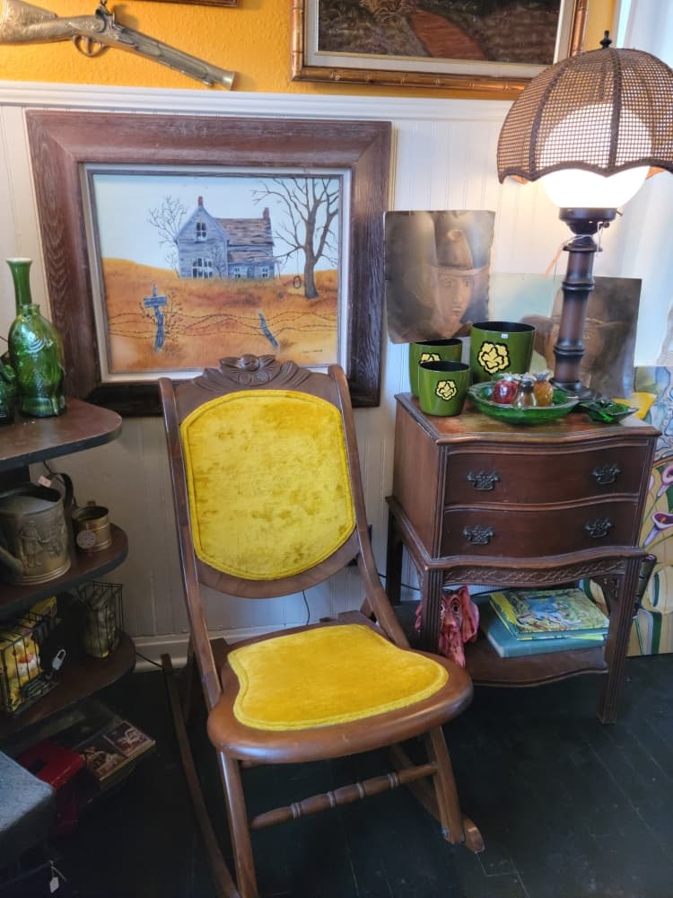 Kristen Garcia curates the finds in her vintage shop. (Courtesy Kristen Garcia)