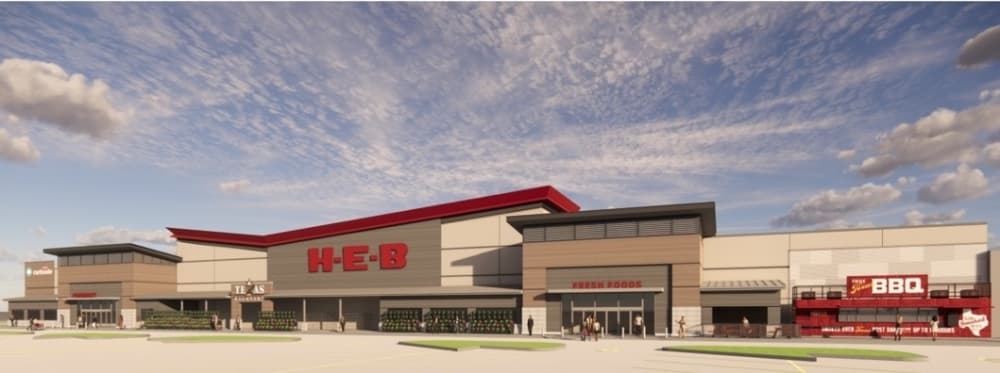 Work on Manvel Town Center, H-E-B anchor continues