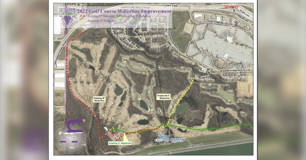 City Council approves expanding Grapevine Golf Course waterline