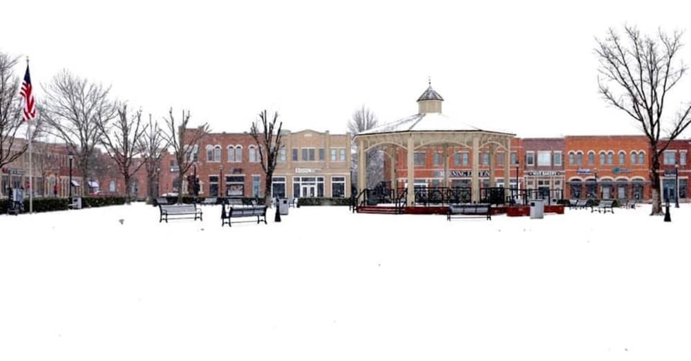 Flower Mound and its surrounding areas saw snow after temperatures dropped Feb. 2. (Courtesy Flower Mound)