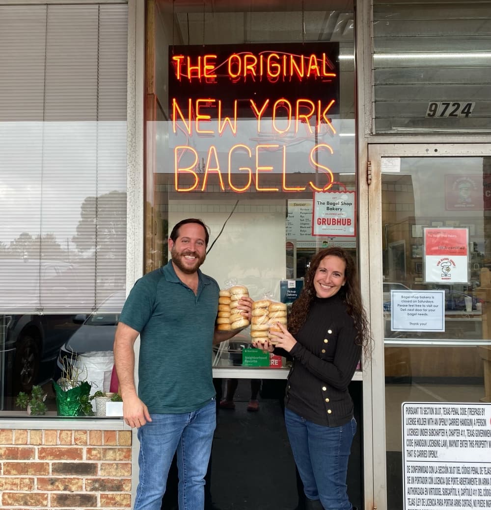
Michael Saghian (left) and Riana Sherman are the owners of New York Eatery in Bellaire. (Courtesy New York Deli)