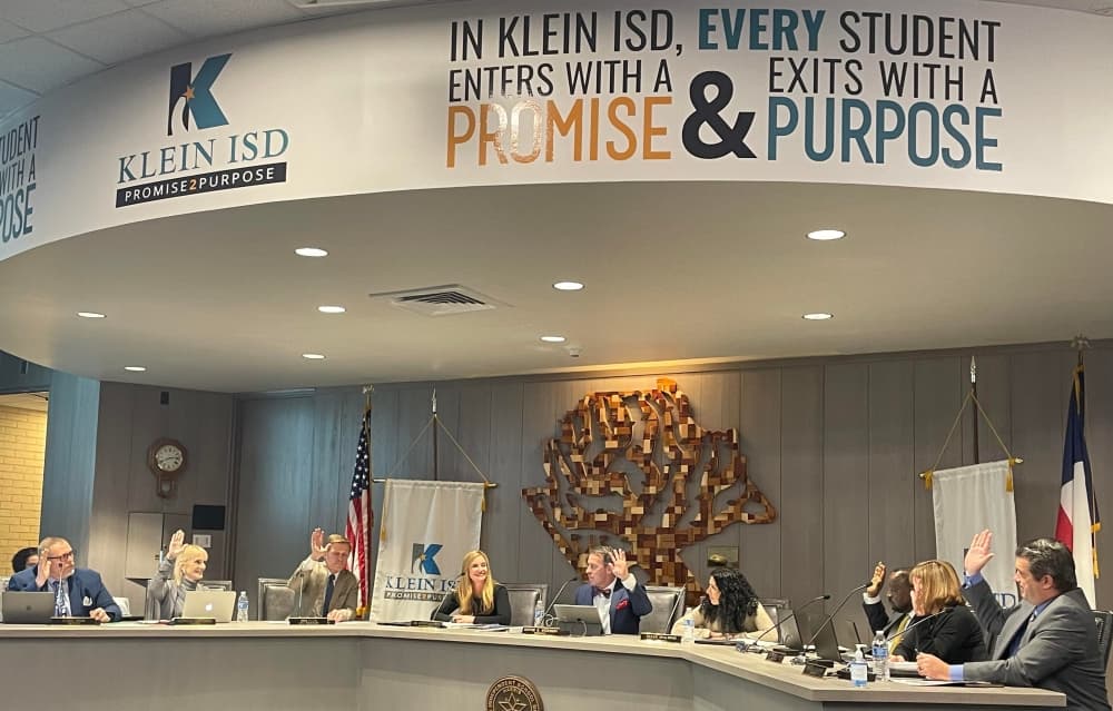 Klein ISD board of trustees unanimously orders bond election for May 7