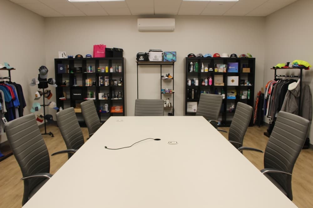 New clients are able to meet with Corporate Incentives in a showroom. (Andrew Christman/Community Impact Newspaper)
