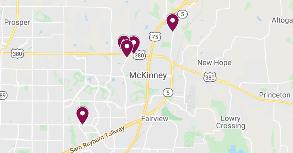 Development projects for 3 restaurants in McKinney and renovations to Core 5 logistics center