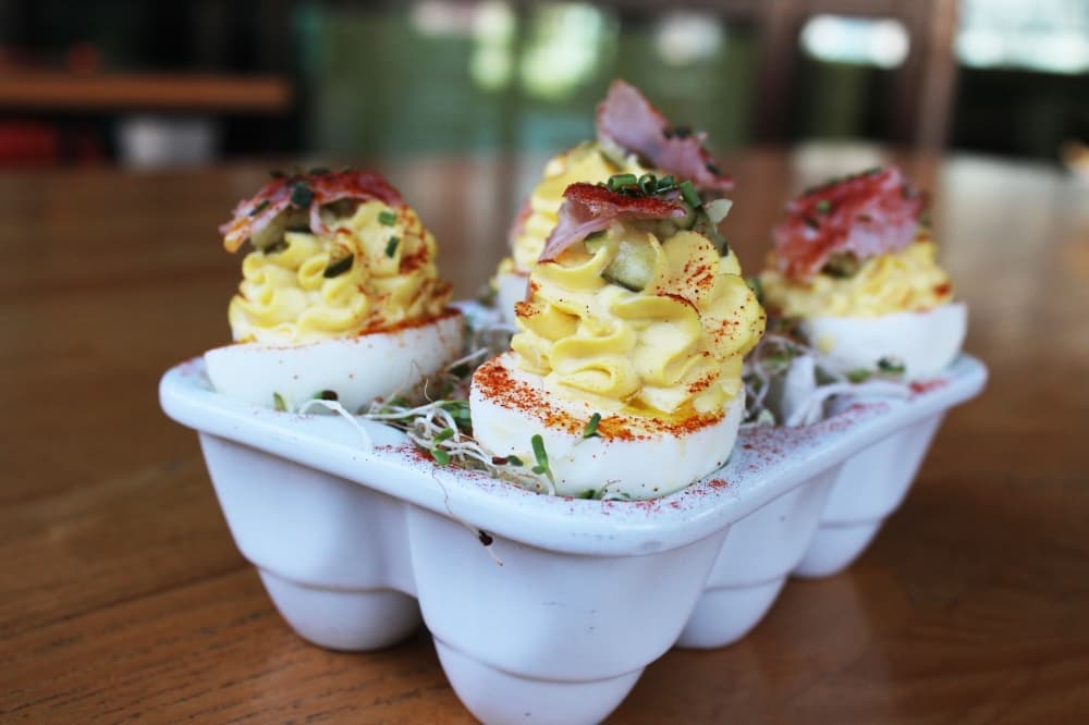 The Deviled Farm Eggs from Whiskey Britches.