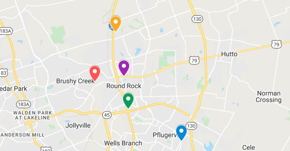 Plans for new HTeaO and 4 more commercial projects filed recently in Round Rock, Pflugerville