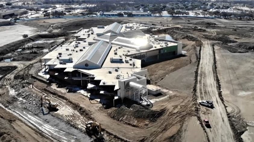 Construction on Collin Creek Mall redevelopment in Plano still on track despite cold weather
