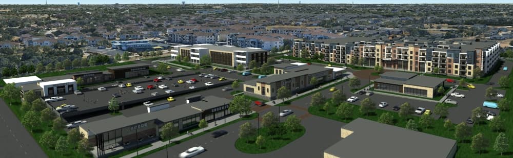 shops at vista ridge rendering