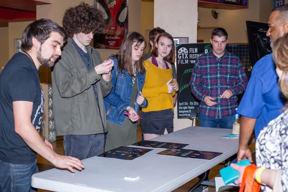 
FIlmmakers and fans mingle at the 2019 GTX Film Festival. (Courtesy Lisa Welch)
