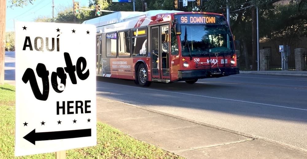 Election day for San Antonians includes free VIA rides