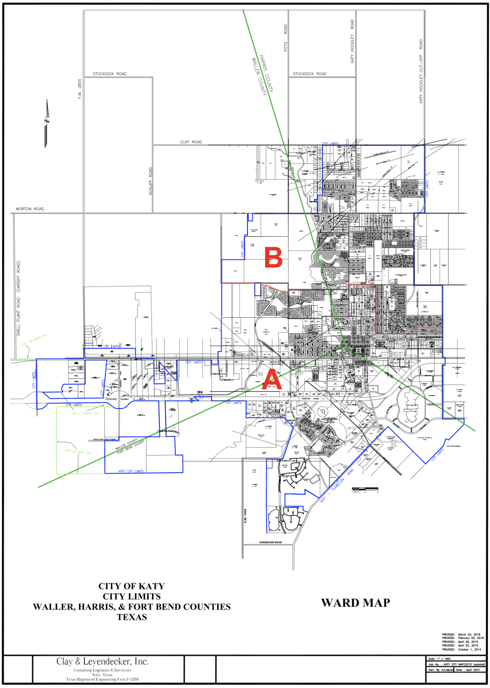 Ward Map of Katy