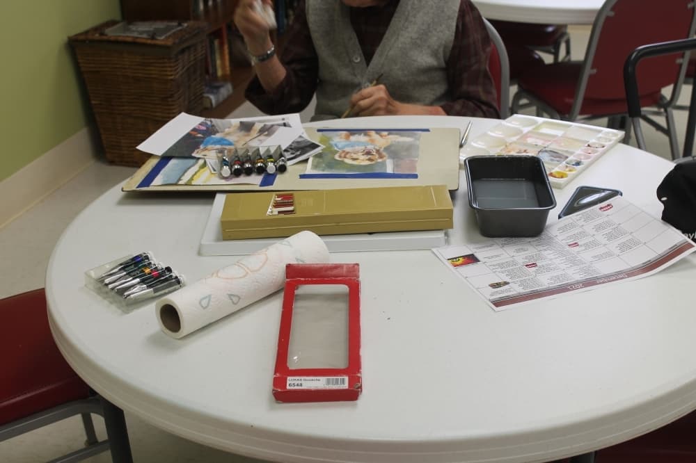 The center offers a variety of art classes for the seniors. (Sierra Rozen/Community Impact Newspaper)