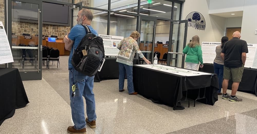 Flower Mound residents talk Cross Timbers Conservation Development District at open house