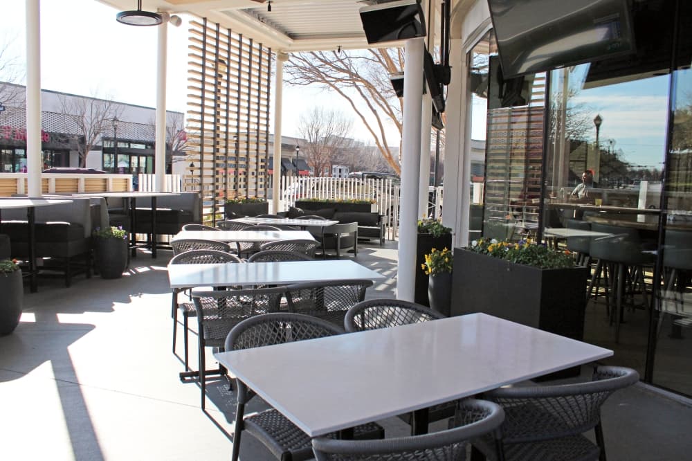 Moxies, which is located on Main Street, receives a lot of foot traffic from Southlake Town Square. (Karen Chaney/Community Impact Newspaper)