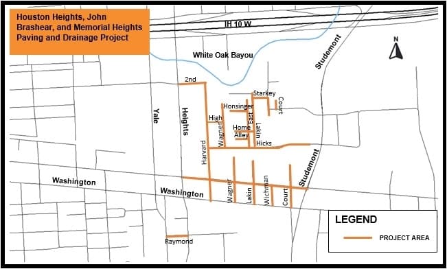 Memorial Heights paving, drainage project to begin in March