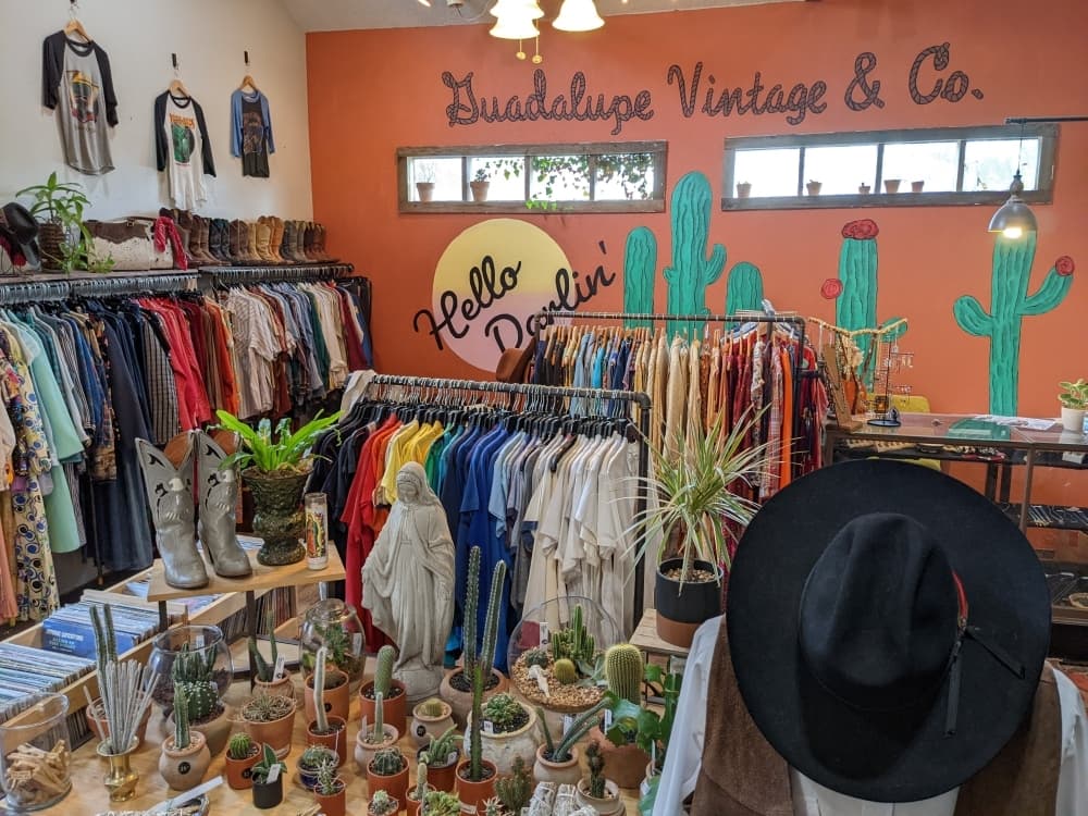 
A variety of vintage and classic items are offered at the shop in Gruene.