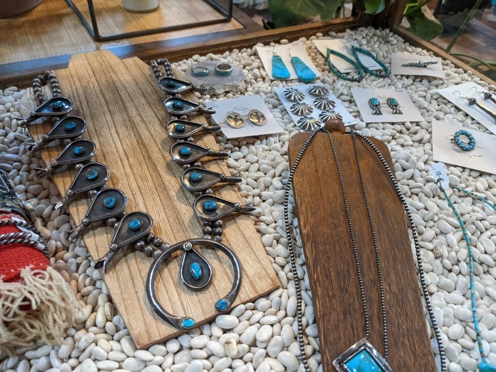 
Many of the jewelry items are made or sourced from local vendors.
