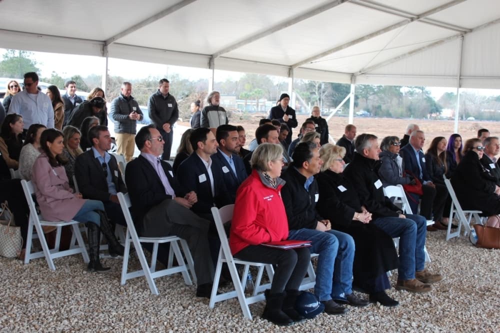 Lovett Industrial and its partners celebrated the groundbreaking of Interchange 249, a 240-acre industrial business park project, on March 9 near the southwest corner of the Grand Parkway and Hwy. 249. (Anna Lotz/Community Impact Newspaper