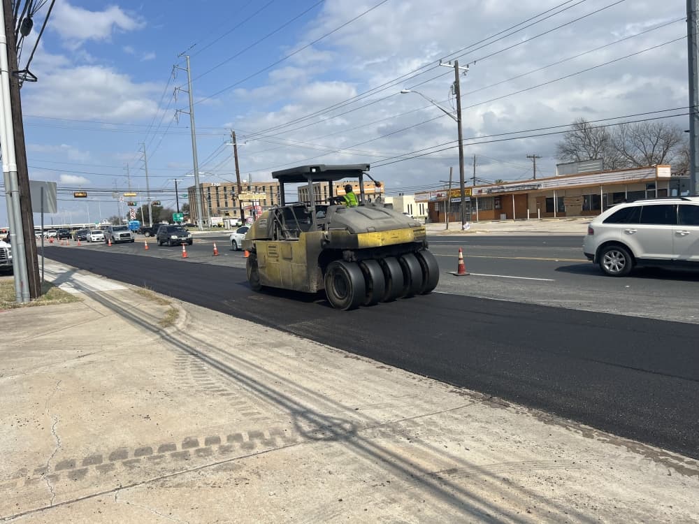 Street maintenance on North Lamar Boulevard began March 5