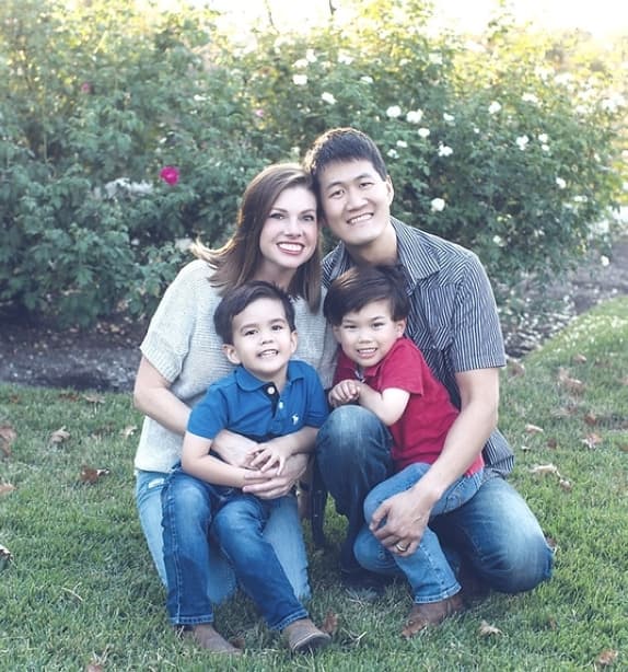 North San Antonio residents April and Marvin Chang with their sons Mitchell (left) and Evan. April and Marvin Chang formed the Mitchell Chang Foundation, naming it after Mitchell, who drowned at a local swim school in 2018. (Courtesy Mitchell Chang Foundation)
