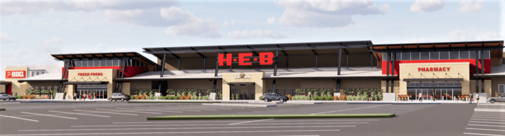 Shown is a rendering of the Plano store that is scheduled to open fall 2022. (Courtesy H-E-B)