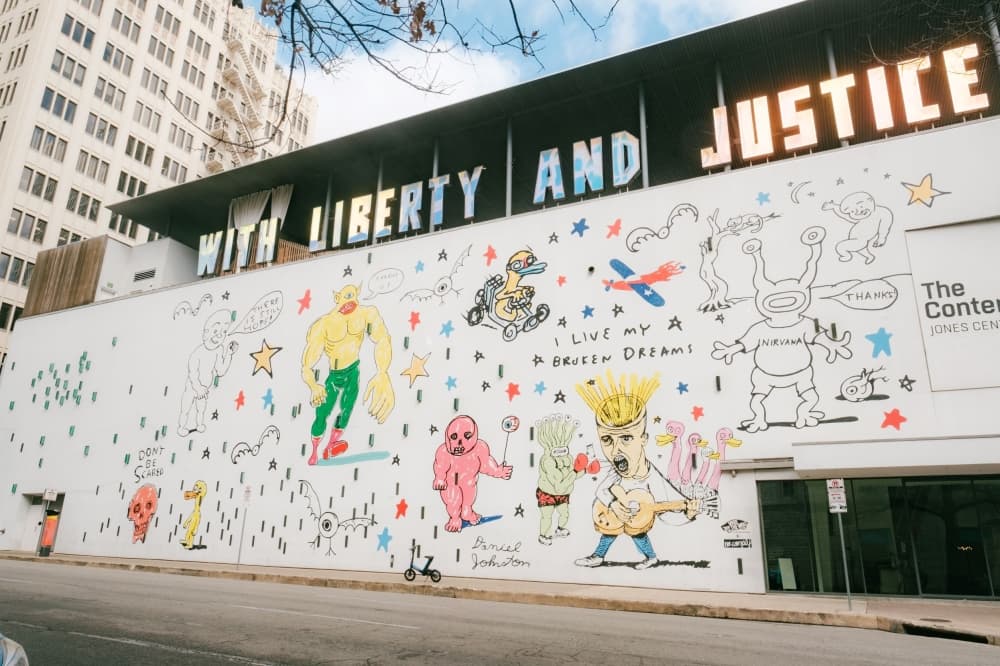Residents can tour several downtown Austin murals on a bike ride March 12. (Courtesy Jay Ybarra)