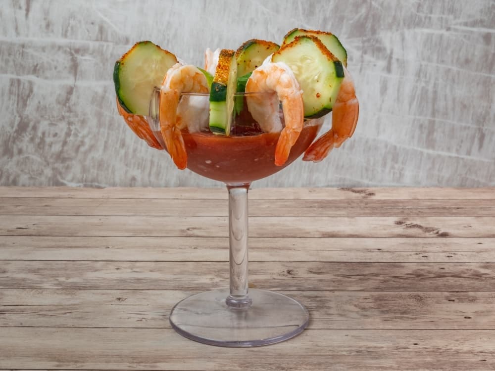 Shrimp cocktail is a popular menut item. (Courtesy The One Crawfish & Seafood)