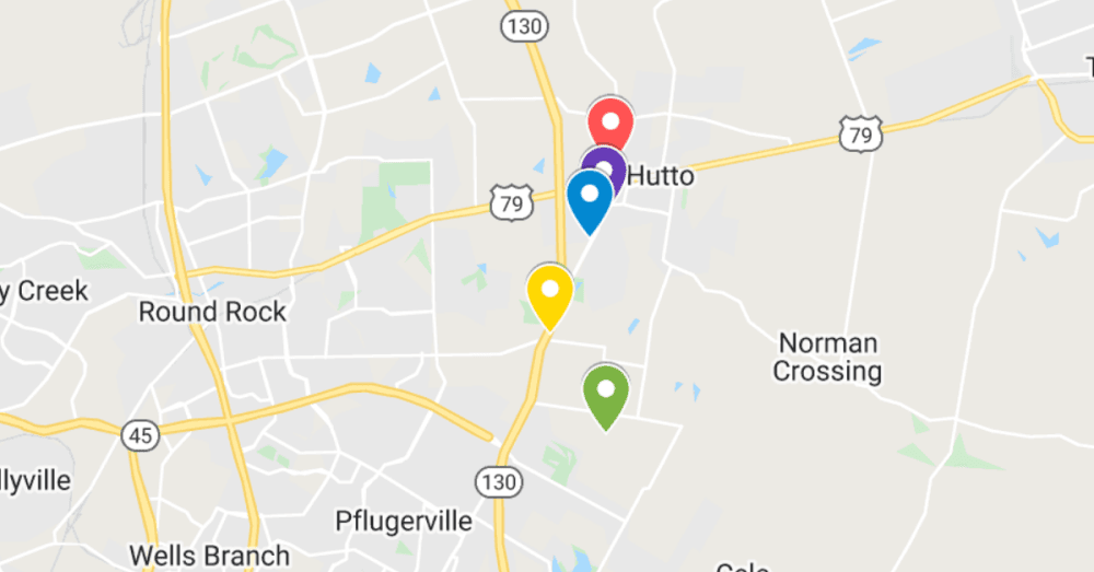 5 latest commercial projects filed in Pflugerville and Hutto, including new pedestrian trail