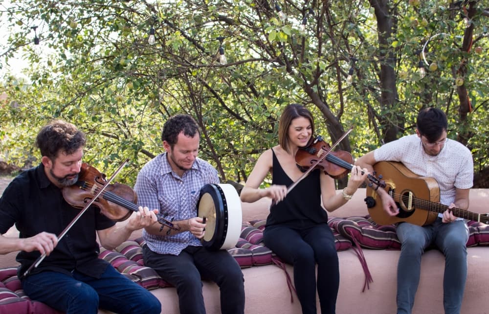 Austin-based The Here & Now will perform at the Georgetown Public Library’s monthly Live Music at the Library series. (Courtesy The Here & Now)