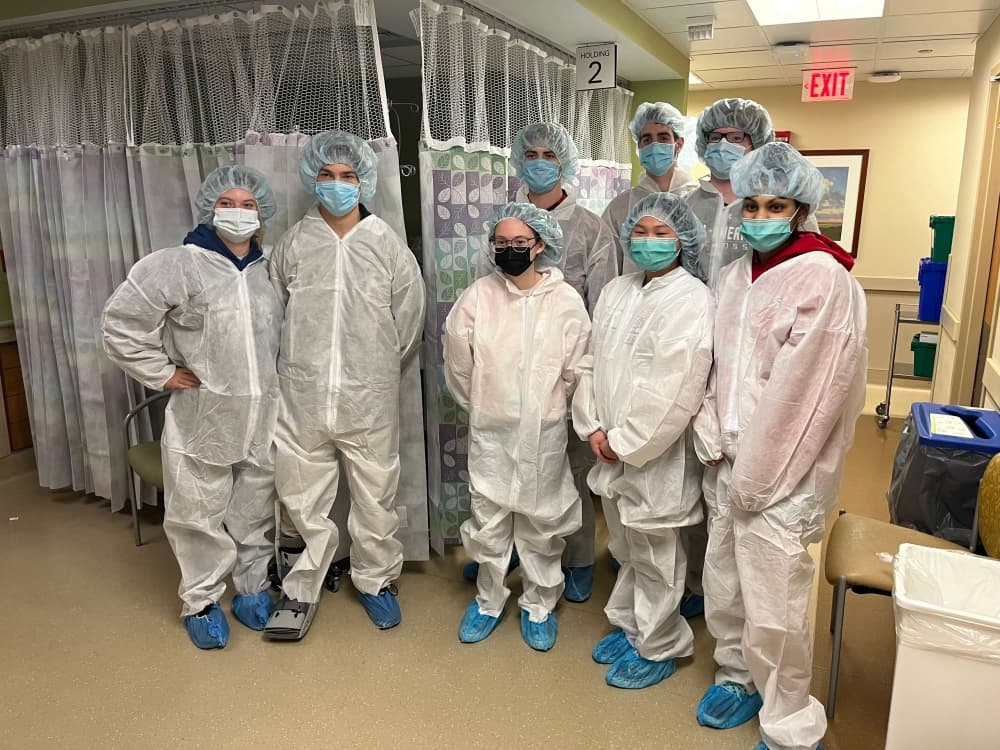 Junior Leadership Georgetown participants suit up at St. David's Hospital