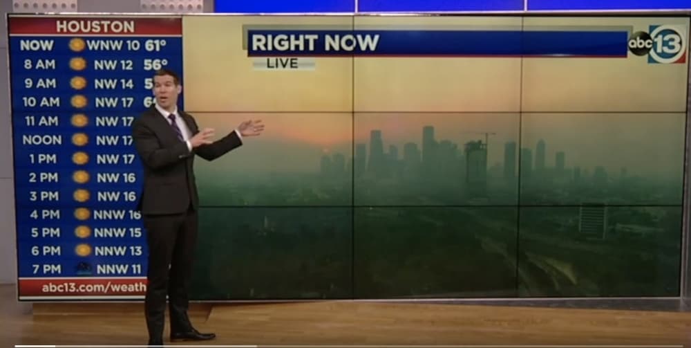 North Texas wildfires causing smoky conditions throughout Greater Houston area March 18