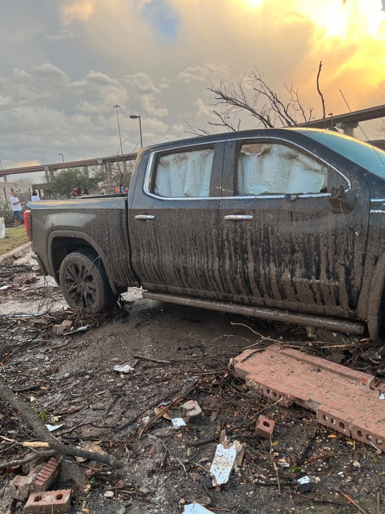 Vehicular damage in Round Rock (Haley Grace/Community Impact Newspaper)