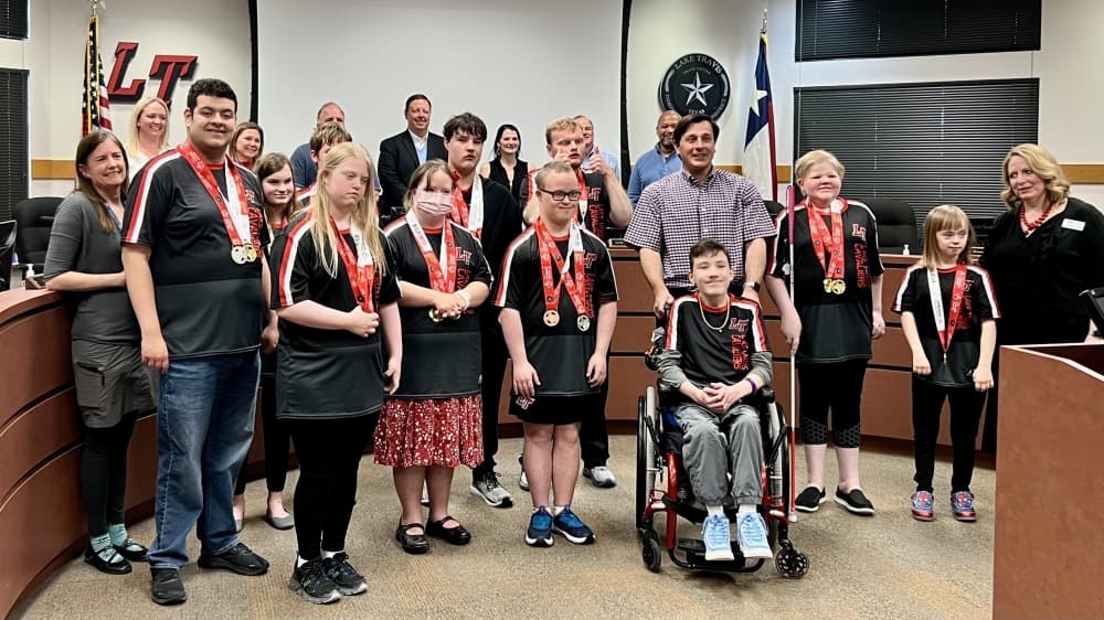 Lake Travis ISD Special Olympics athletes recognized at school board meeting