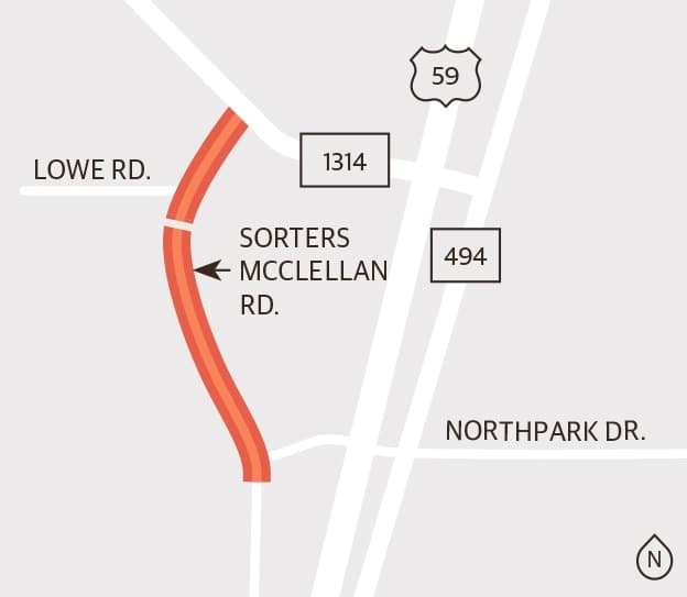 Construction underway on Sorters McClellan Road expansion project