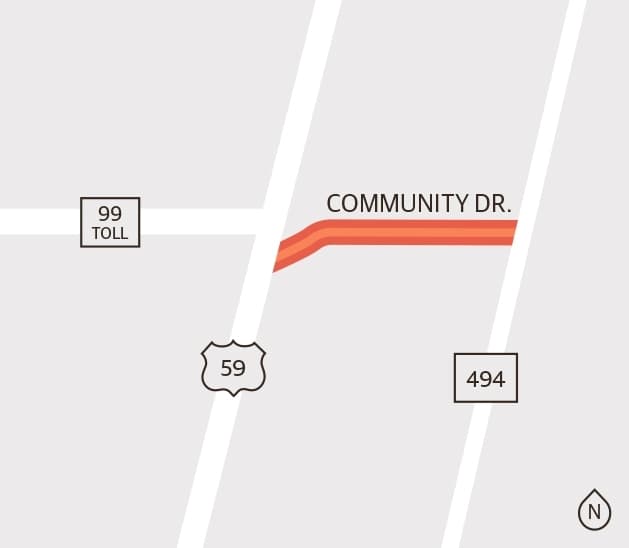 Work continues on Community Drive expansion project