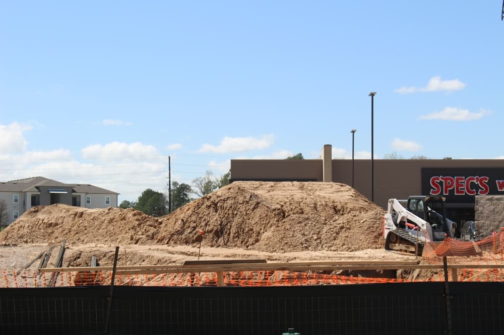 Construction begins on Jiffy Lube on Gosling Road