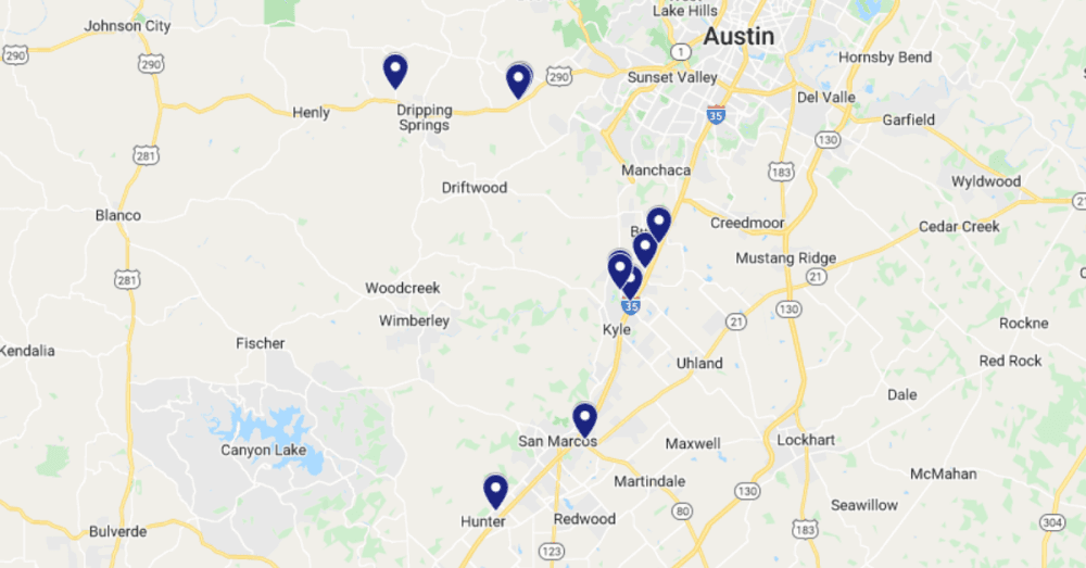 10 latest commercial projects filed in Hays County for new construction, renovation