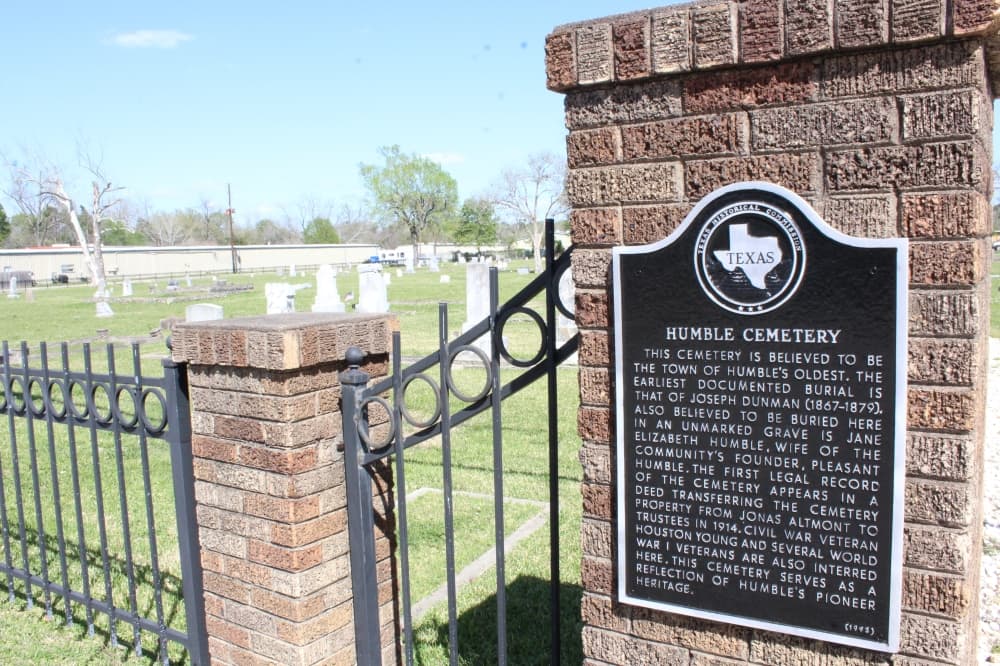 Historic Humble Cemetery to undergo restoration