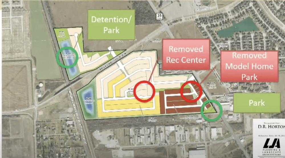 (screenshot of Pearland agenda documents)