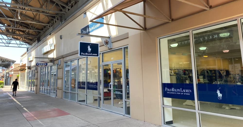Polo Ralph Lauren Children's Factory Store popup open at Round Rock Premium Outlets