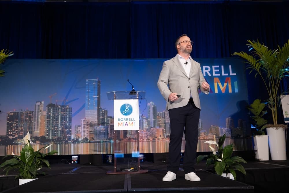 Community Impact Newspaper CEO John Garrett speaks about 'phygital' transformation at Borrell Miami 2022