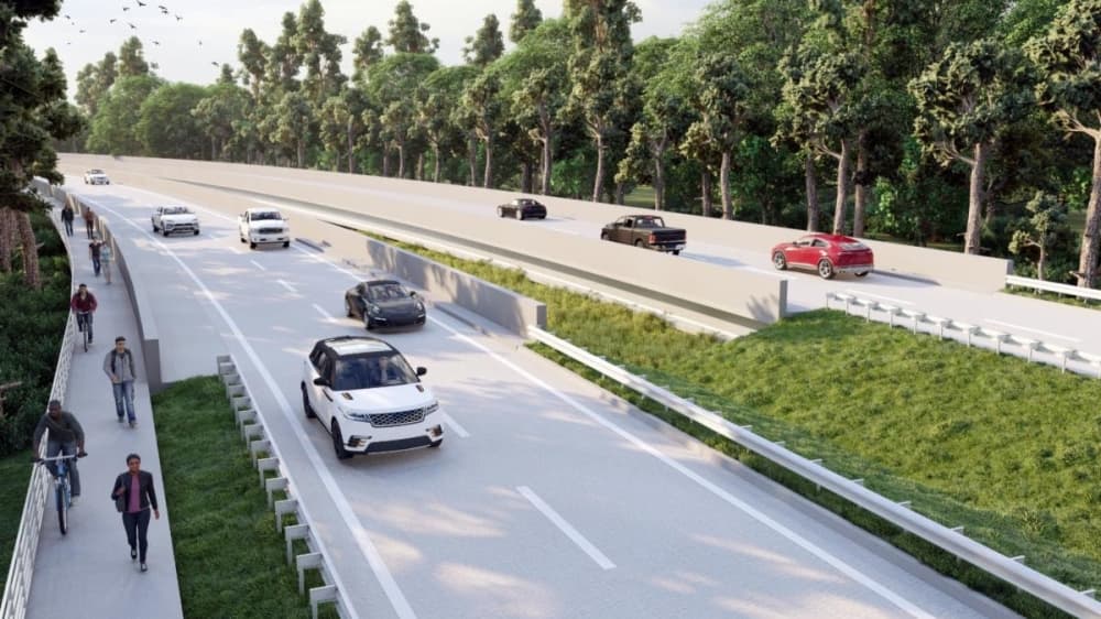 Work underway for Spring Creek bridge on Gosling Road