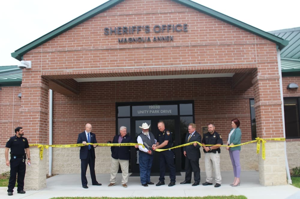 The new Montgomery County Sheriff's Office facility provides a satellite jail and more space. (Photos by Kayli Thompson/Community Impact Newspaper)