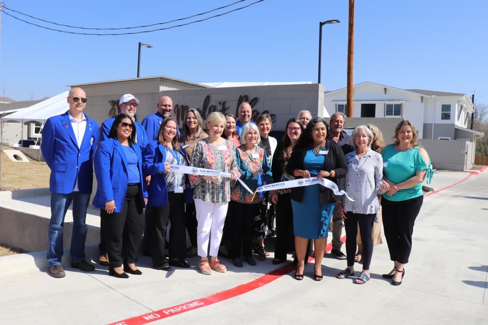 Hays-Caldwell Women's Center, San Marcos Area Chamber of Commerce celebrate completion of transitional housing facility Marla's Place