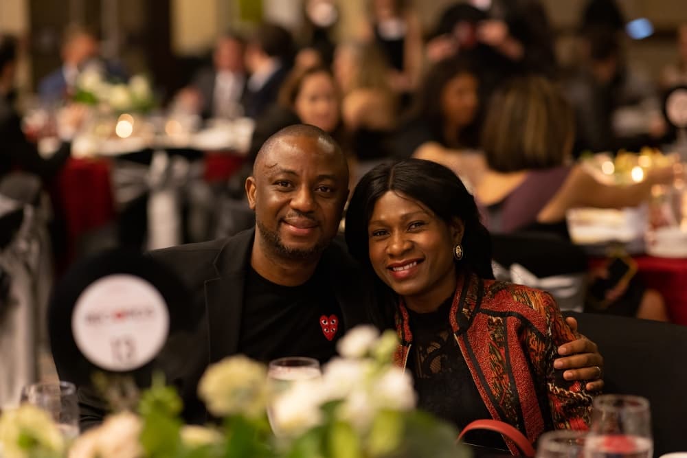 MCFB board member Akin Akanni, and his wife, Yetunde Akanni, were among the attendees at the April 2 gala. (Courtesy Montgomery County Food Bank)