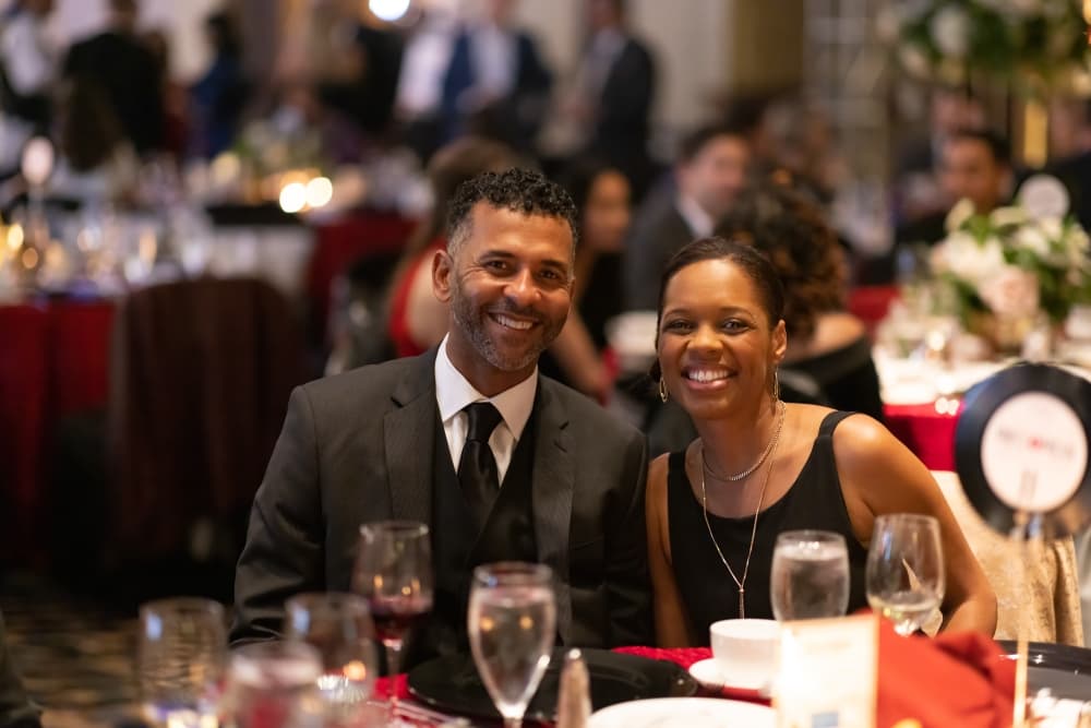Charles Williams, The John Cooper School’s head of middle school, and his wife, Renee Williams, were among the gala attendees April 2. (Courtesy Montgomery County Food Bank)