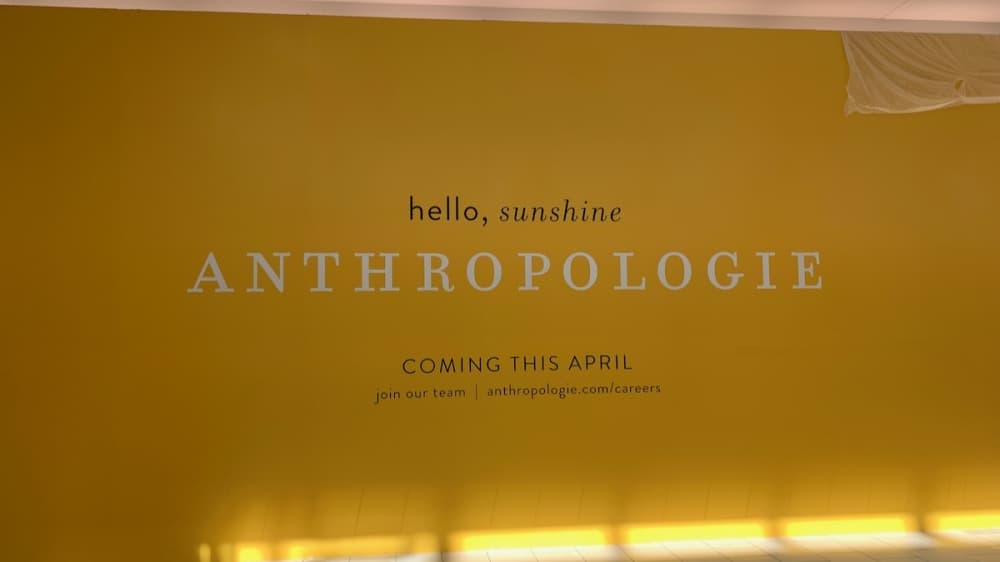 Anthropologie announces May opening date for Frisco's Stonebriar Centre
