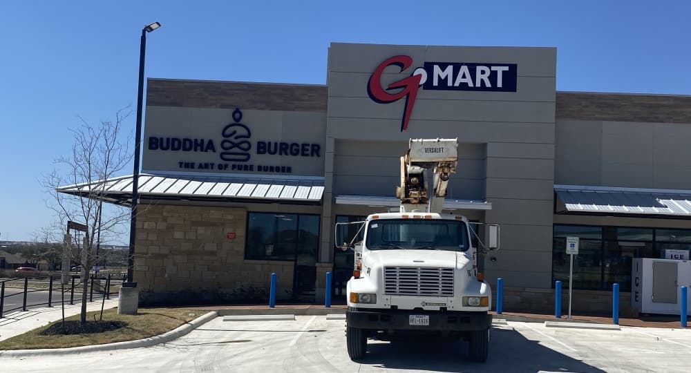 GMart/Valero and Buddha Burger will open in same Pflugerville location by end of May