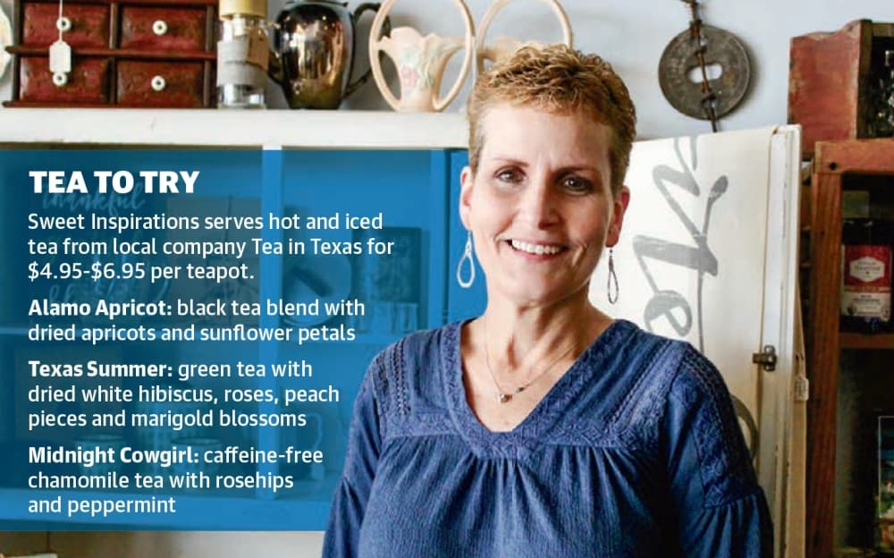 Tami Zimmerman opened Sweet Inspirations Tea Room, Cafe and Gifts in Spring in 2021. (Emily Lincke/Community Impact Newspaper) 
